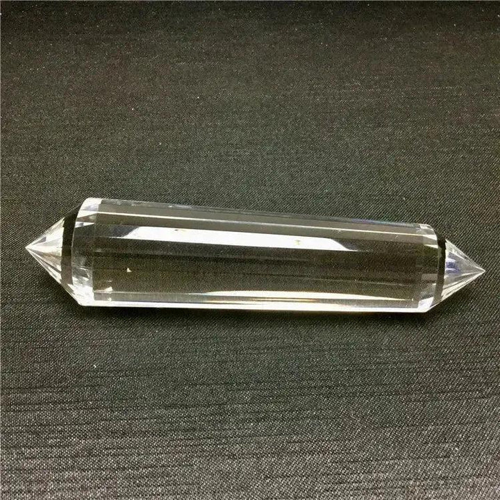 Clear Quartz Crystal Double Terminated Vogel Healing Wand, a master amplifier for energy and manifestation.