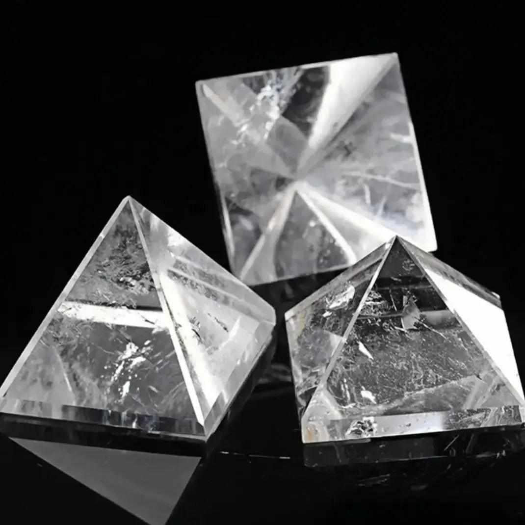 Clear Quartz Crystal Pyramid Sacred Geometry Amplifier – Crystal
