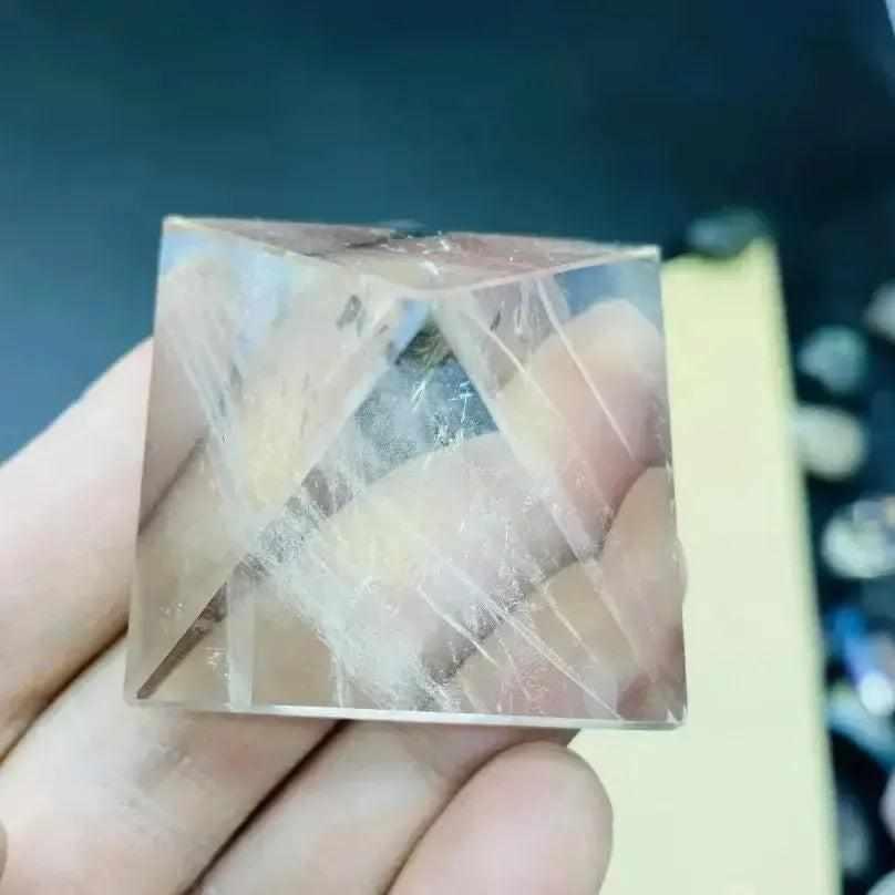 Clear Quartz Crystal Pyramid Sacred Geometry Amplifier – Crystal