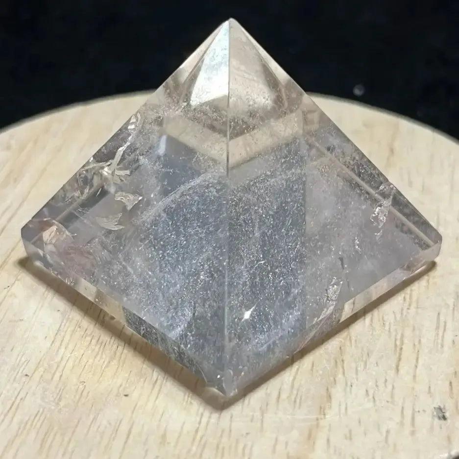 Clear Quartz Crystal Pyramid for Energy Amplification