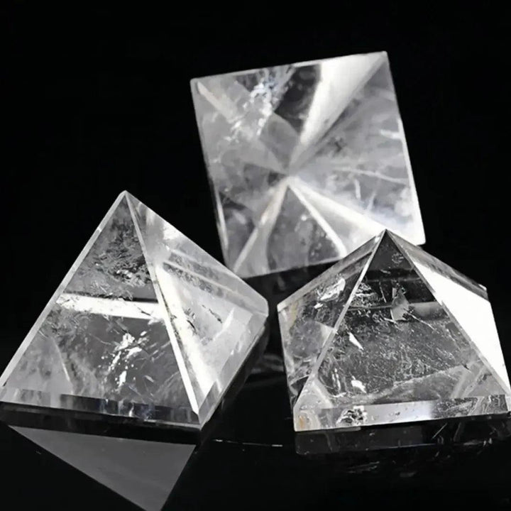 Clear Quartz Crystal Pyramid for Energy Amplification