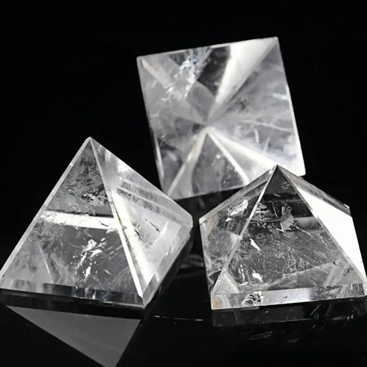Clear Quartz Crystal Pyramid for Energy Amplification-Pyramids-Ali-Clear Quartz-40mm-Crystal Destiny