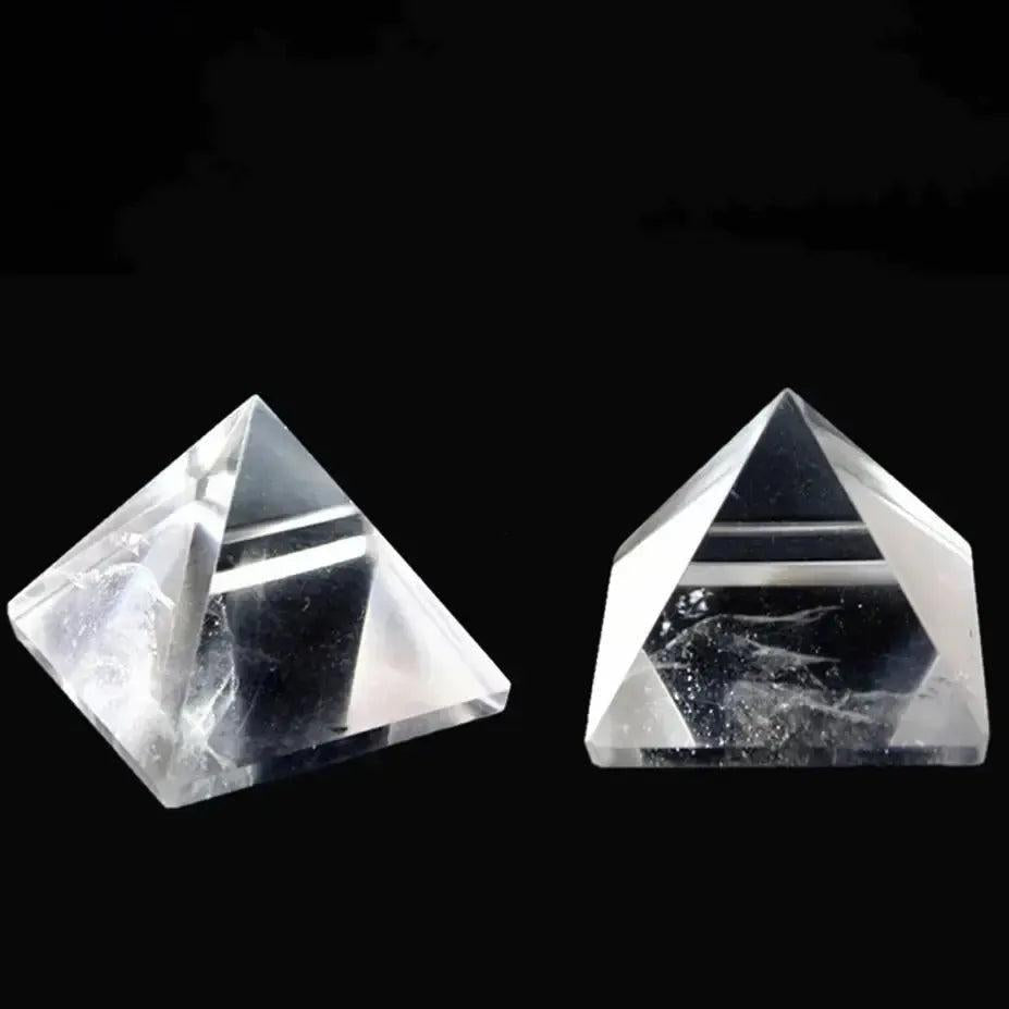 Clear Quartz Crystal Pyramid for Energy Amplification