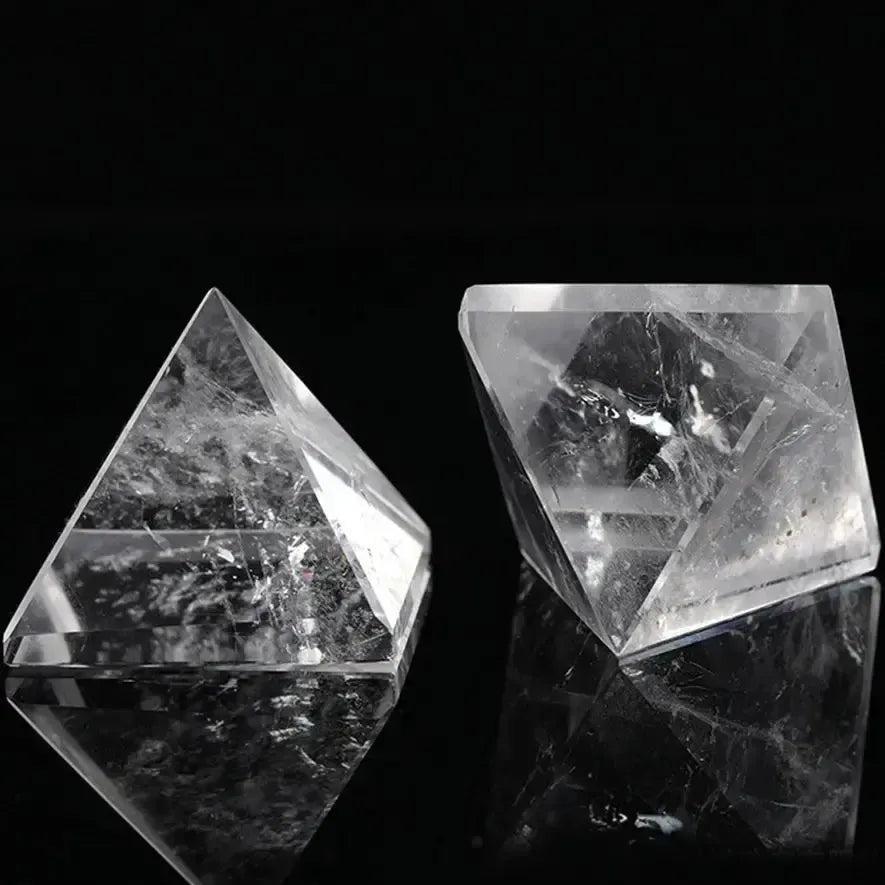 Clear Quartz Crystal Pyramid for Energy Amplification