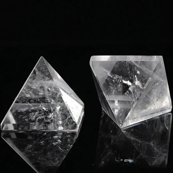 Clear Quartz Crystal Pyramid for Energy Amplification-Pyramids-Ali-Clear Quartz-40mm-Crystal Destiny