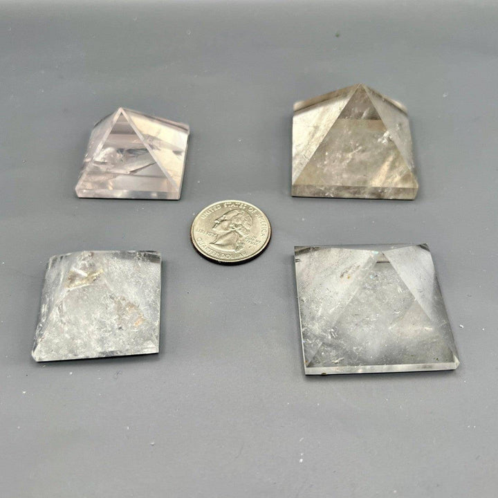 Clear Quartz Crystal Pyramids-Pyramids-Crystal Destiny-Clear Quartz-38mm at base-Crystal Destiny