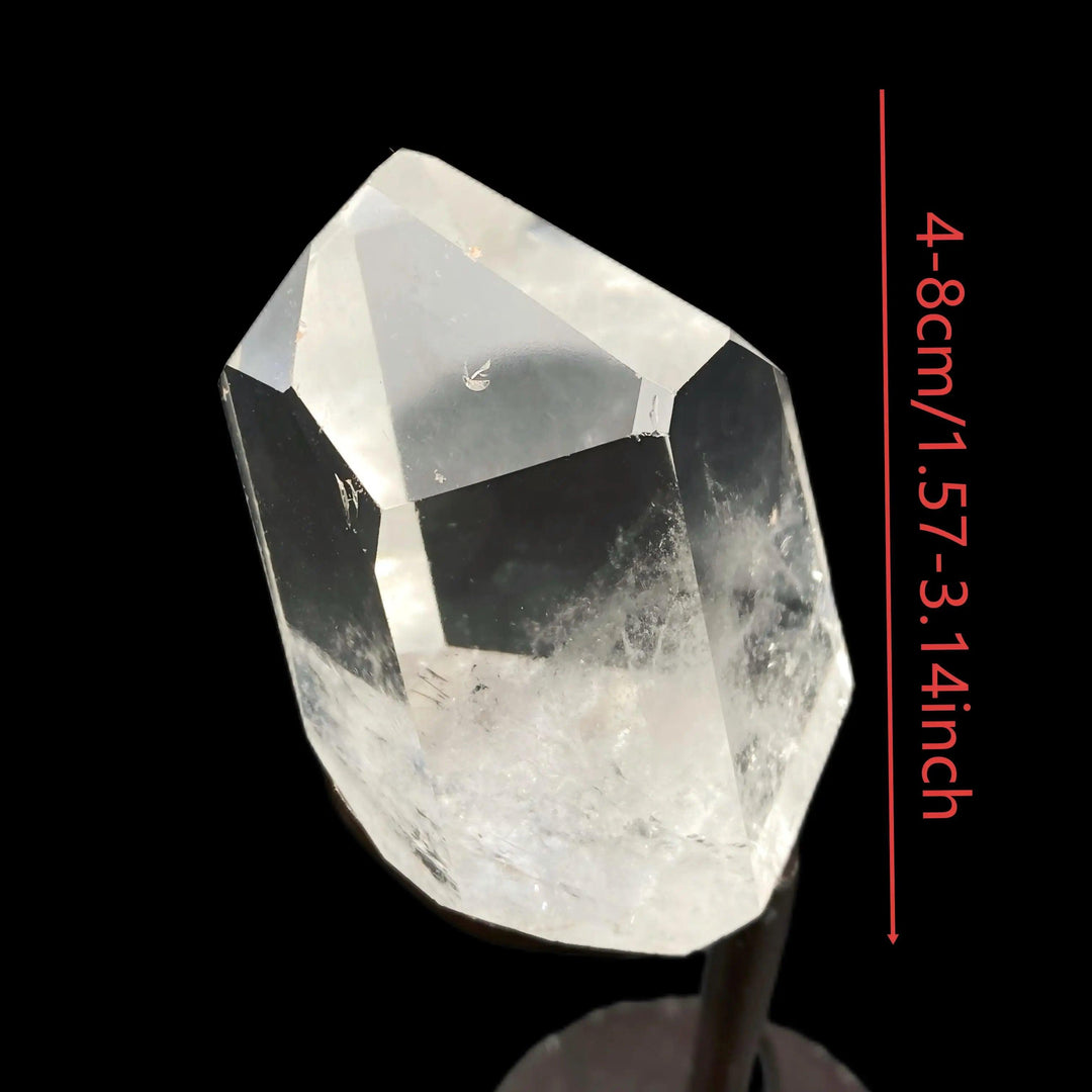 Natural clear quartz freeform raw stone, 4-8cm healing crystal with sparkling facets for energy and home decor.