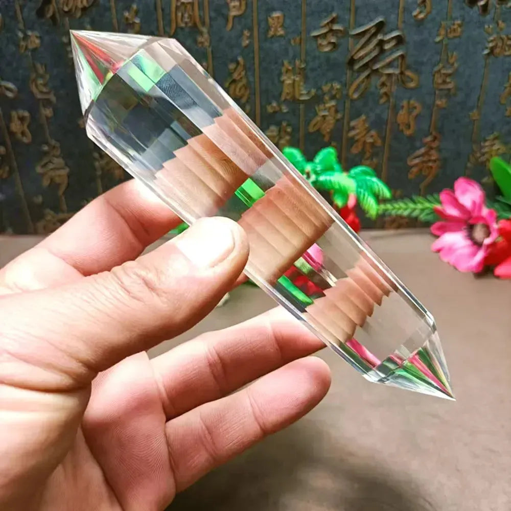 Clear Quartz Vogel Crystal 24 Facets Energy Work-Vogels-Ali-70-75mm-Clear Quartz-Crystal Destiny