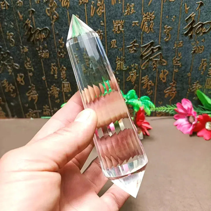 Clear Quartz Vogel Crystal 24 Facets Energy Work-Vogels-Ali-70-75mm-Clear Quartz-Crystal Destiny