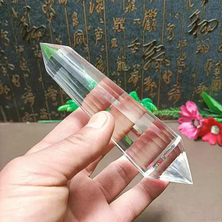 Clear Quartz Vogel Crystal 24 Facets Energy Work-Vogels-Ali-70-75mm-Clear Quartz-Crystal Destiny