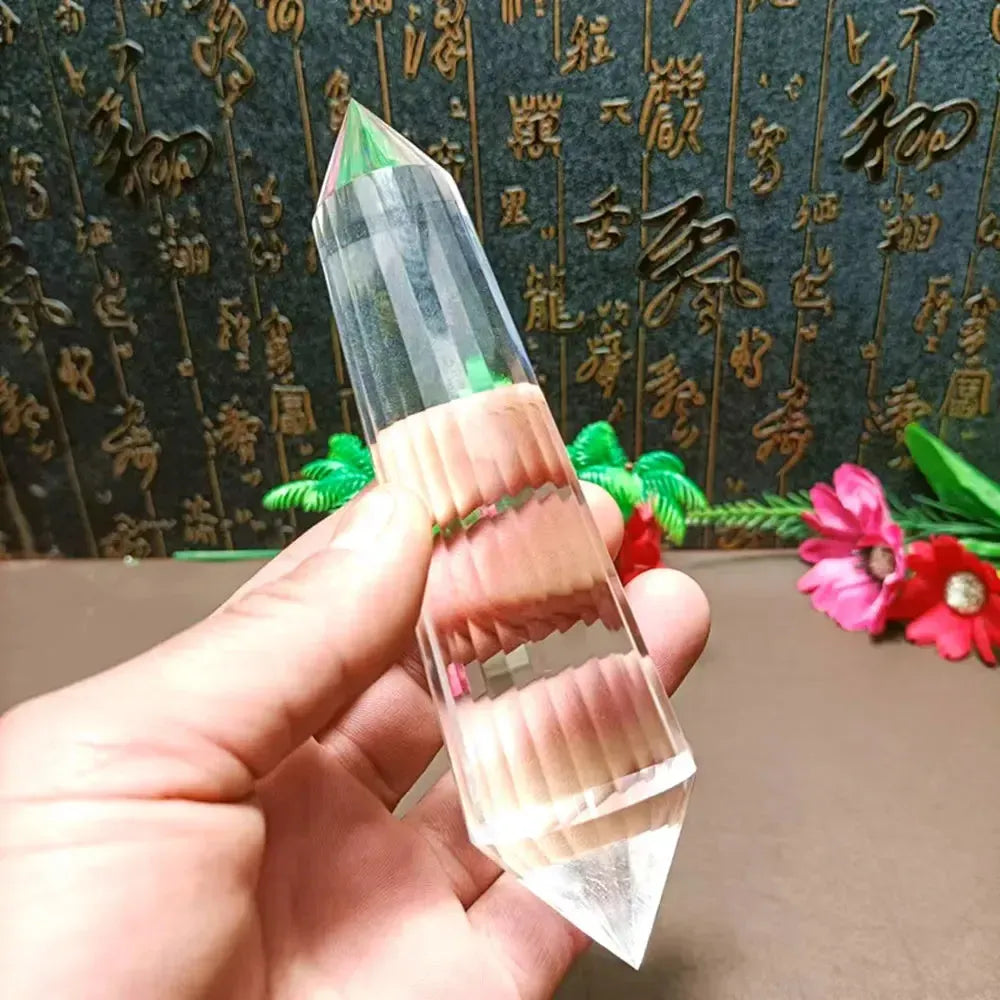 Clear Quartz Vogel Crystal 24 Facets Energy Work-Vogels-Ali-70-75mm-Clear Quartz-Crystal Destiny