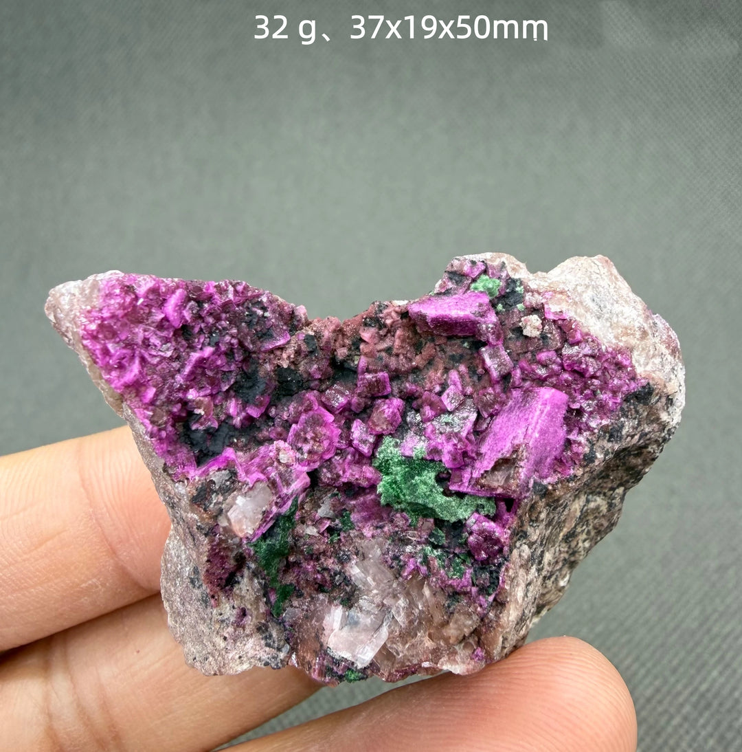Cobaltocalcite with Malachite Cluster Specimen