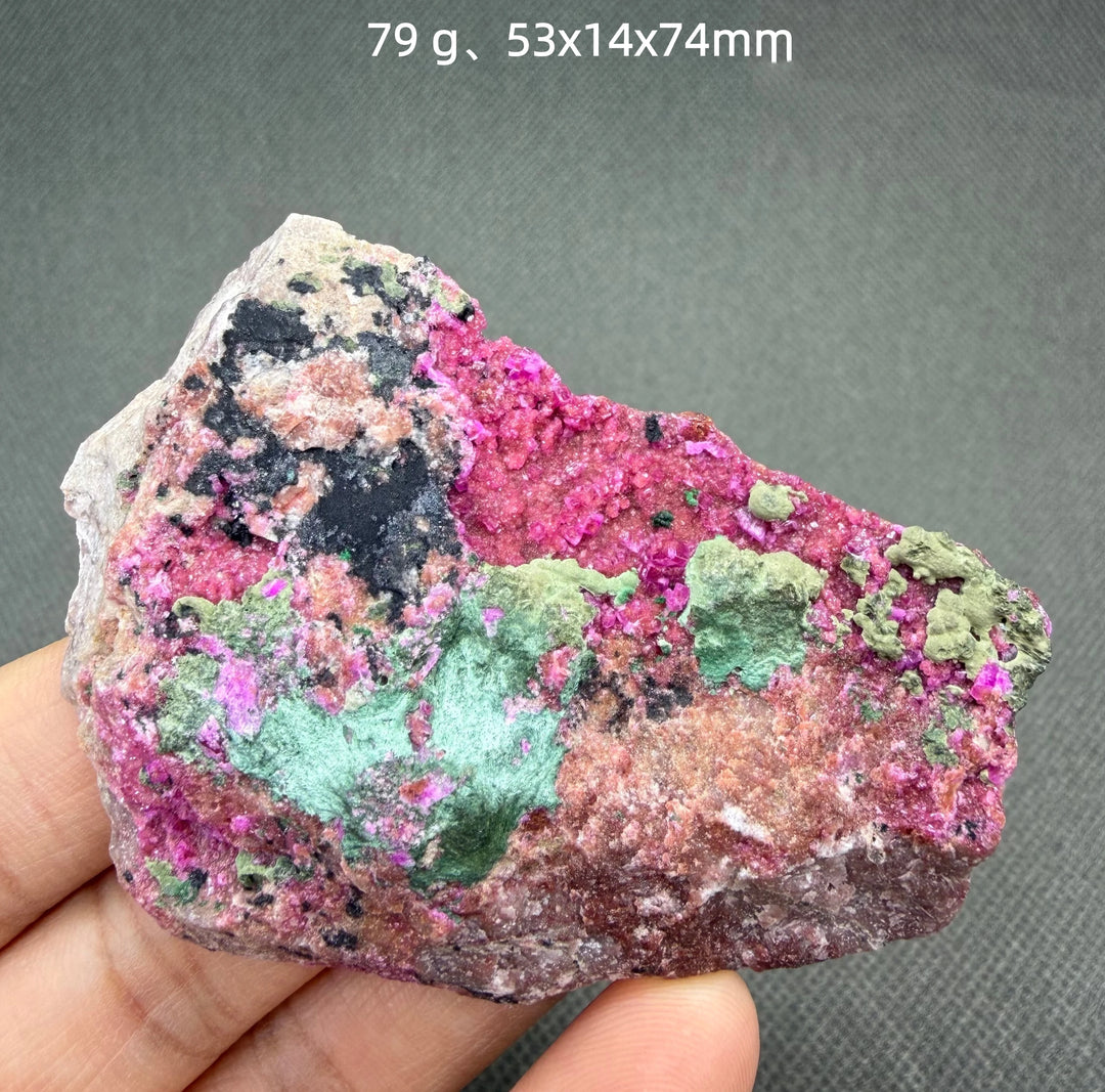Cobaltocalcite with Malachite Cluster Specimen