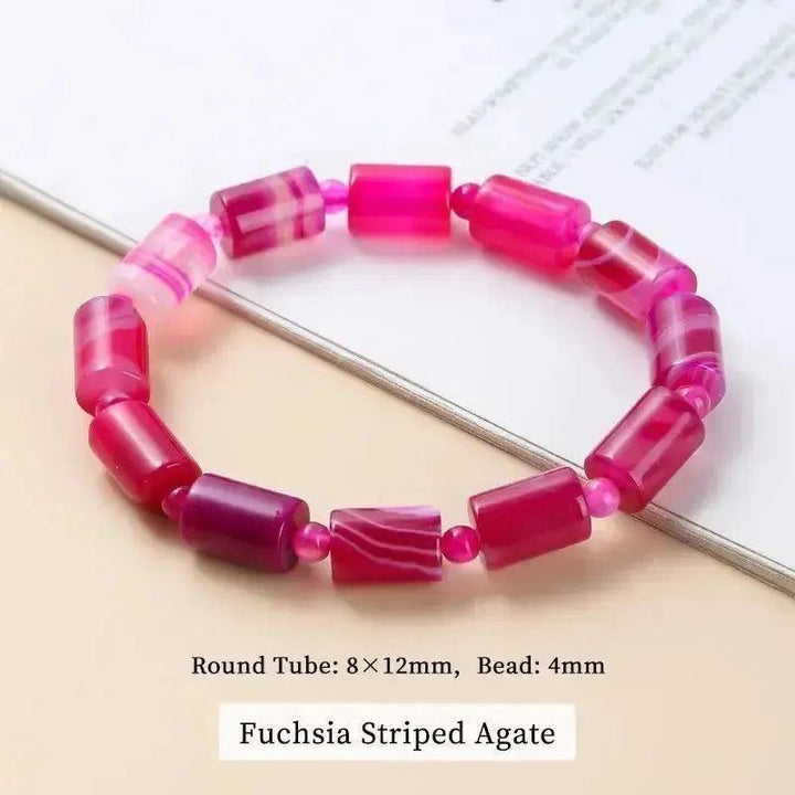 Coffee Lace Agate Tibetan Buddha Bracelet