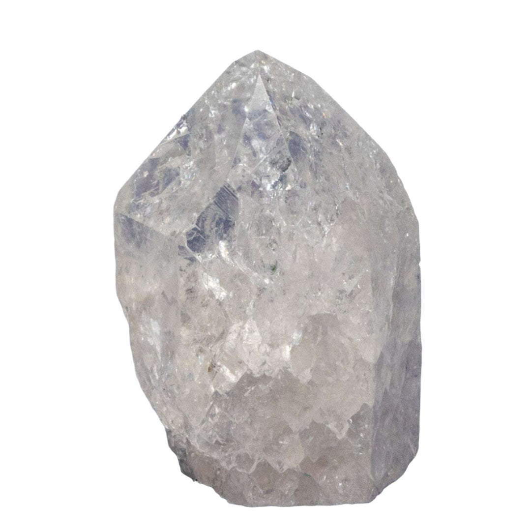 Crackle Clear Quartz Point 164g 2.75 Inch-Points-Crystal Destiny-Crackle Quartz-164g - 2.75"H-Crystal Destiny