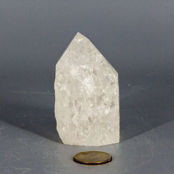 Crackle Quartz Point 234g 2.75 Inch Master Healer-Points-Crystal Destiny-Crackle Quartz-234g - 2.75"H x 2.00"W-Crystal Destiny