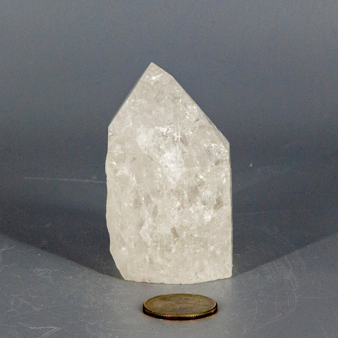 Crackle Quartz Point-Points-Crystal Destiny-Crackle Quartz-234g - 2.75"H x 2.00"W-Crystal Destiny
