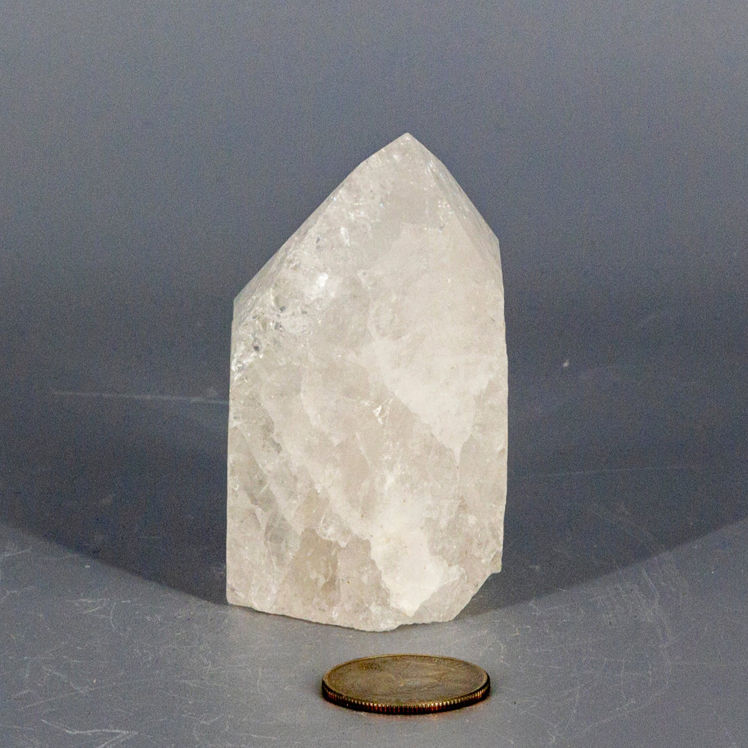 Crackle Quartz Point-Points-Crystal Destiny-Crackle Quartz-234g - 2.75"H x 2.00"W-Crystal Destiny