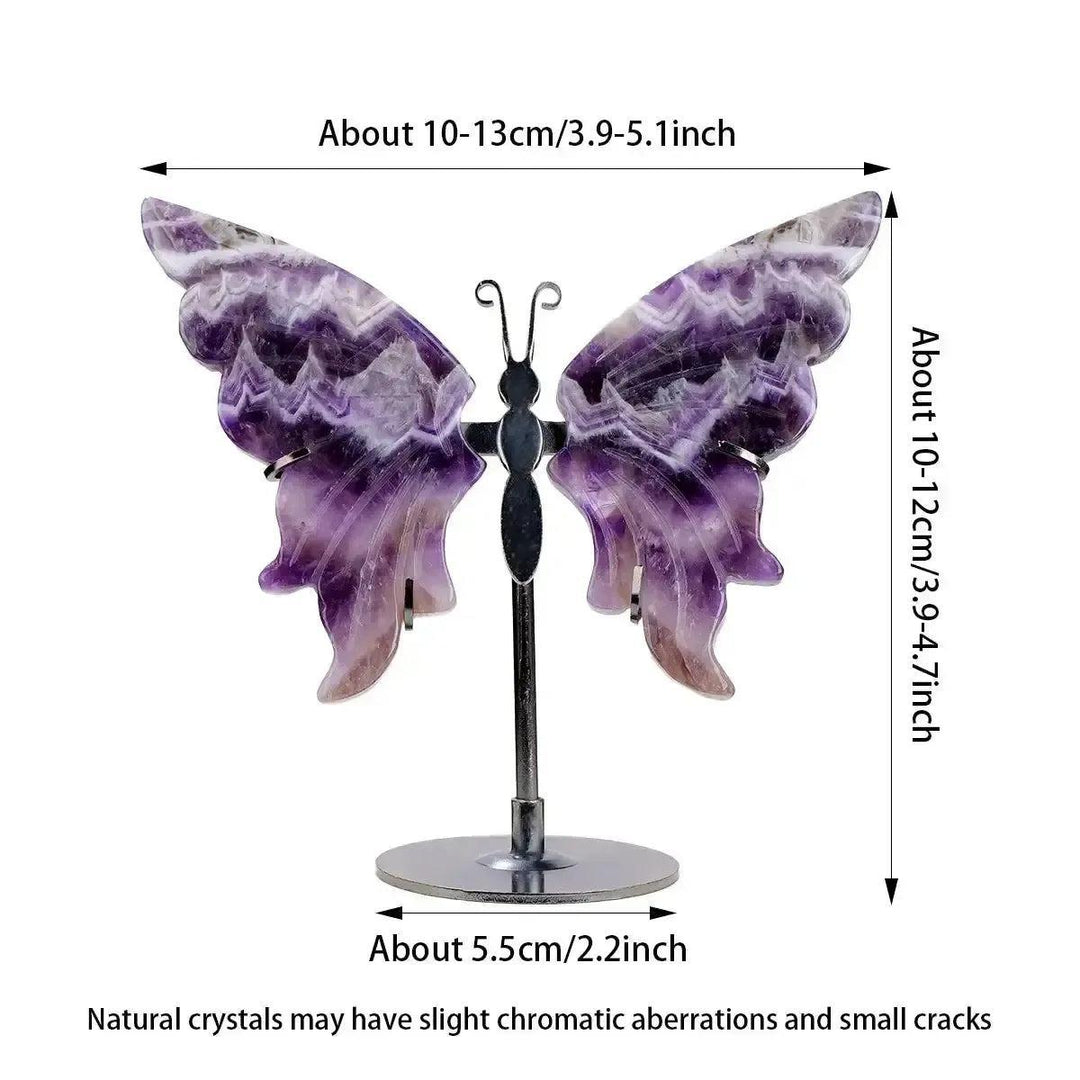 Crystal Butterfly Carving | Natural Gemstone Figurine