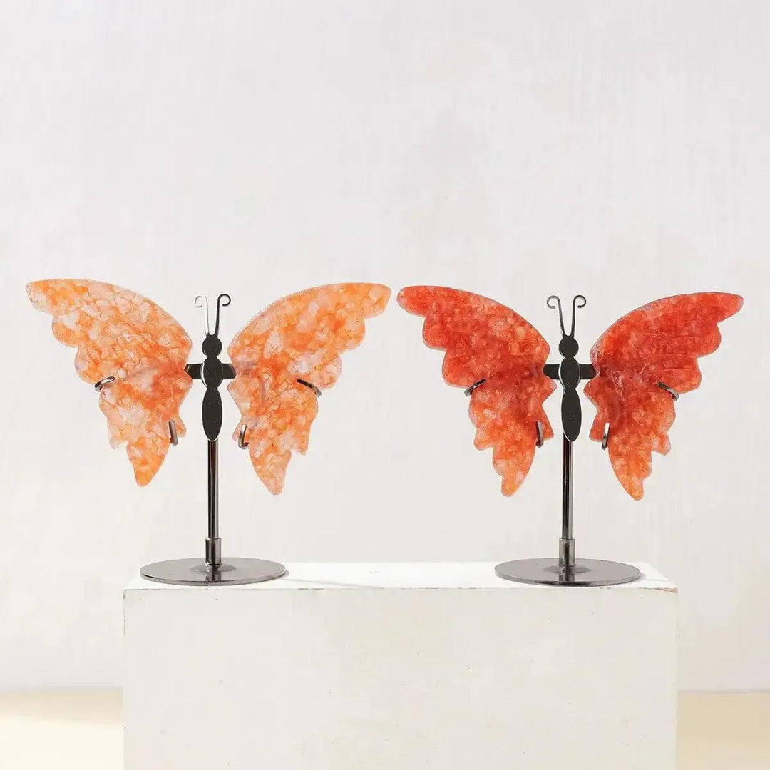 Crystal Butterfly Carving | Natural Gemstone Figurine