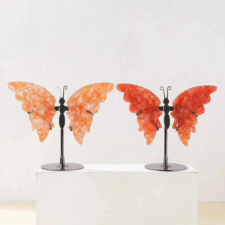 Crystal Butterfly Carving | Natural Gemstone Figurine