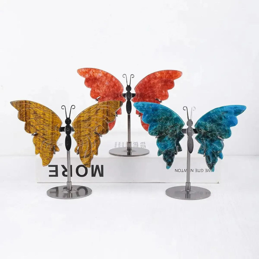 Crystal Butterfly Carving | Natural Gemstone Figurine