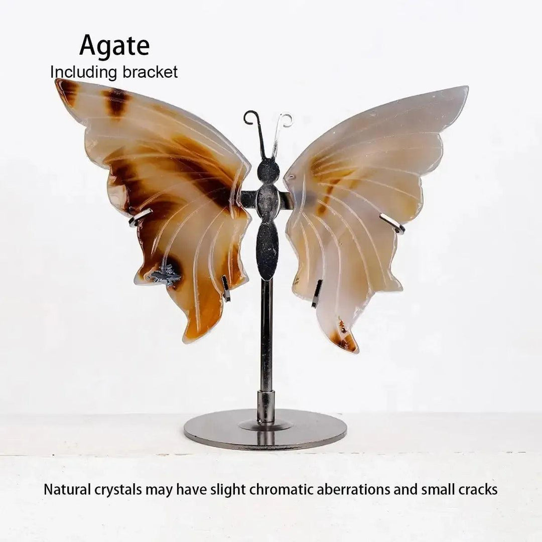 Crystal Butterfly Carving | Natural Gemstone Figurine