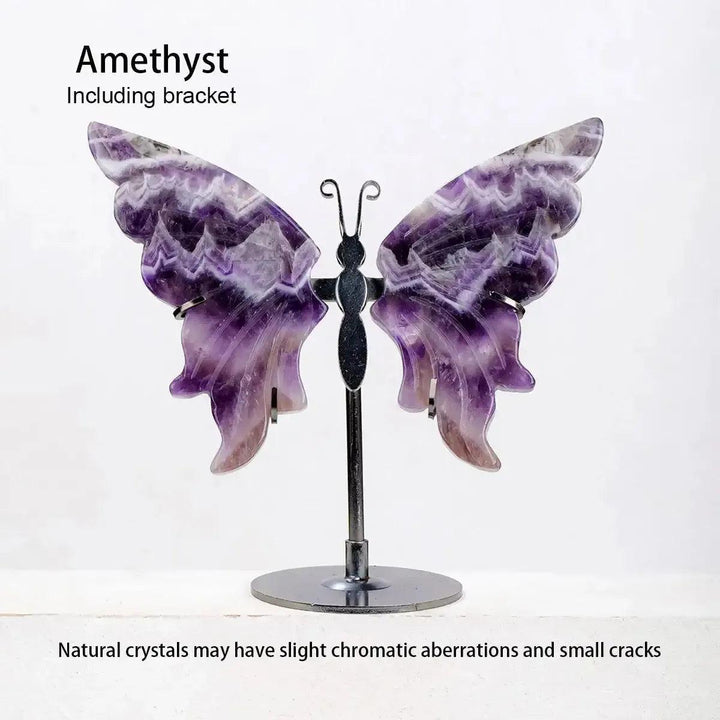 Crystal Butterfly Carving | Natural Gemstone Figurine