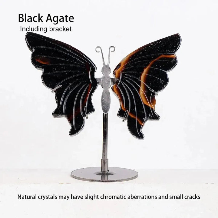 Crystal Butterfly Carving | Natural Gemstone Figurine
