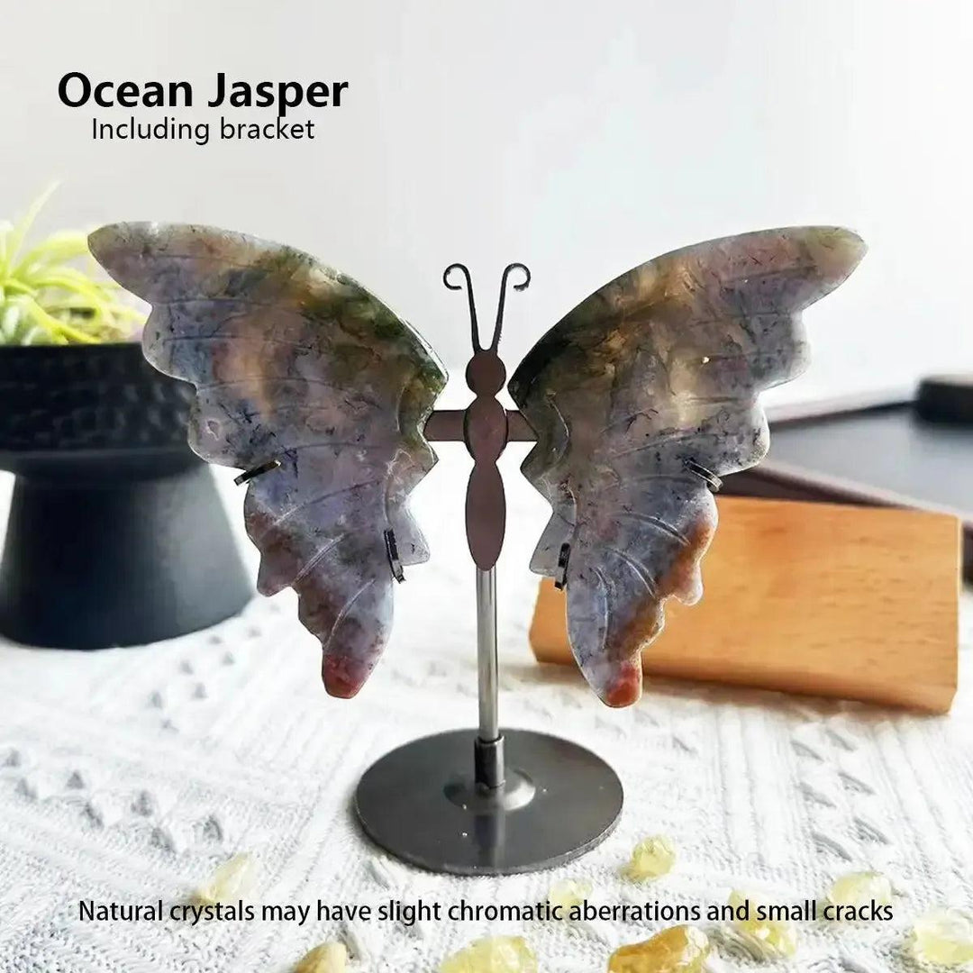 Crystal Butterfly Carving | Natural Gemstone Figurine