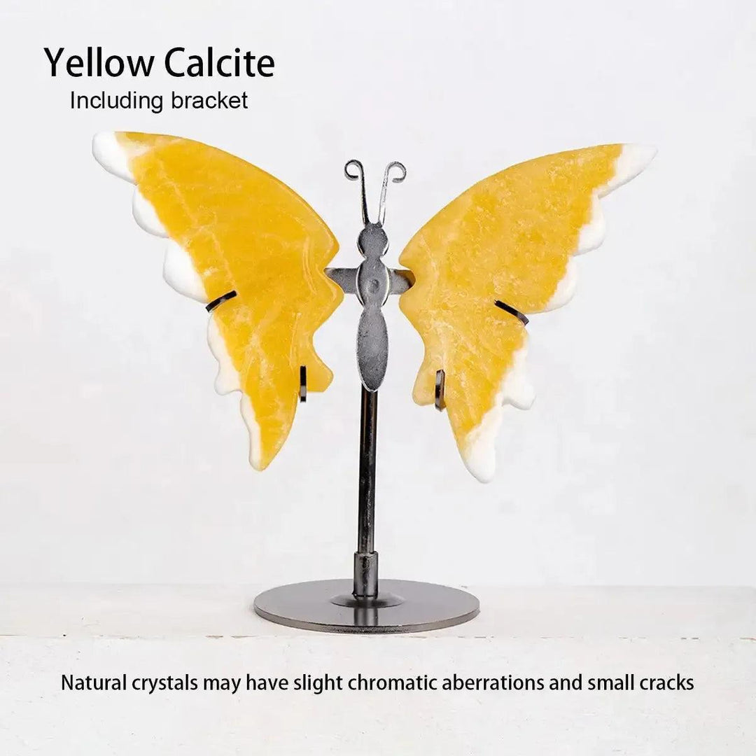 Crystal Butterfly Carving | Natural Gemstone Figurine