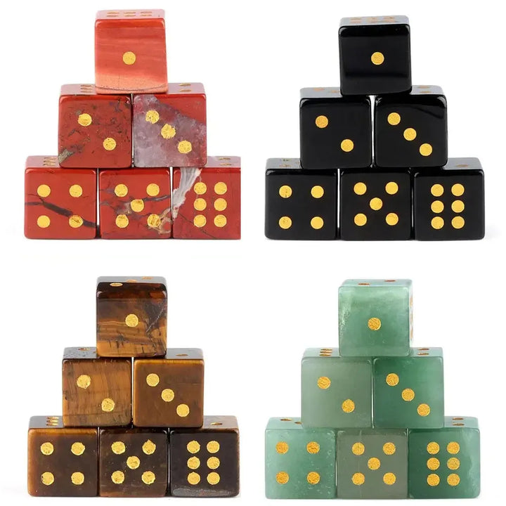 Crystal Dice 16mm-Cubes-Crystal Destiny-Green Aventurine-1pc - 16mm-Crystal Destiny