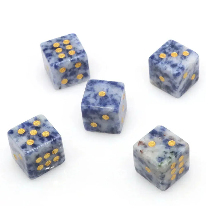Crystal Dice 16mm-Cubes-Crystal Destiny-Blue Spot Jasper-1pc - 16mm-Crystal Destiny
