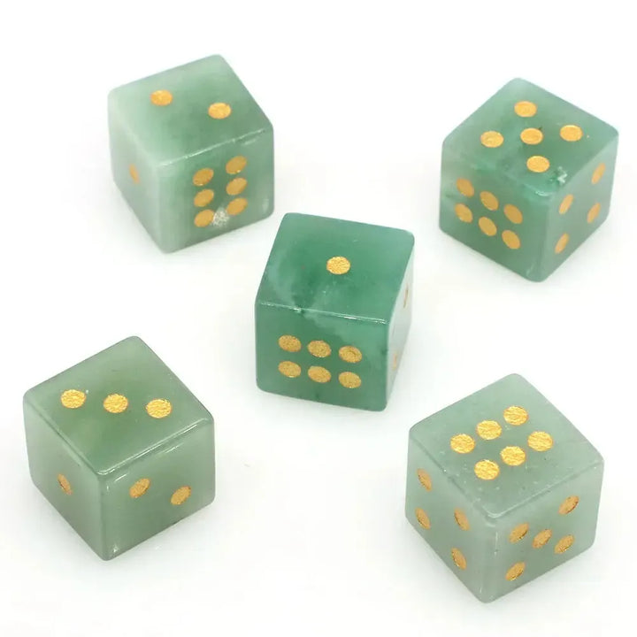 Crystal Dice 16mm-Cubes-Crystal Destiny-Green Aventurine-1pc - 16mm-Crystal Destiny