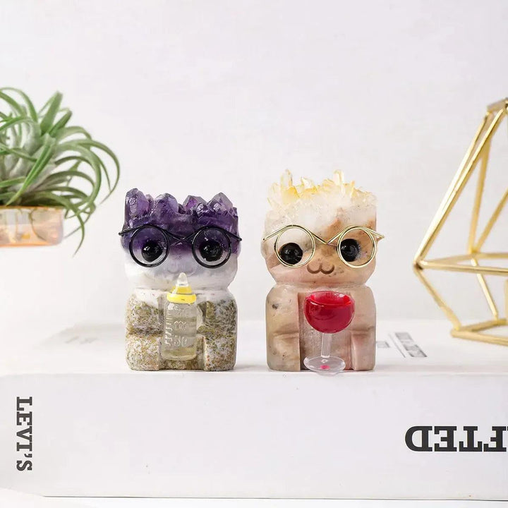 Crystal Hedgehog Carving in Random Materials