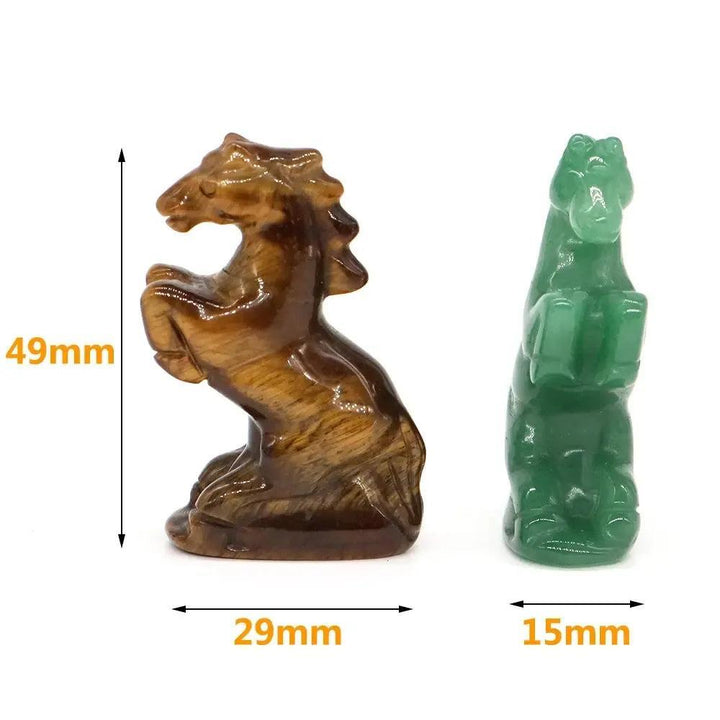 Crystal Horse Figurine | Hand Carved Stone