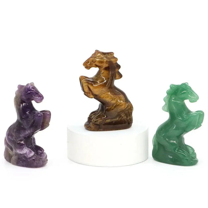 Crystal Horse Figurine | Hand Carved Stone