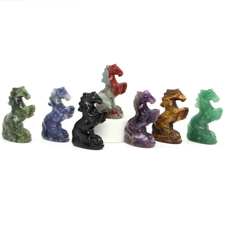 Crystal Horse Figurine | Hand Carved Stone