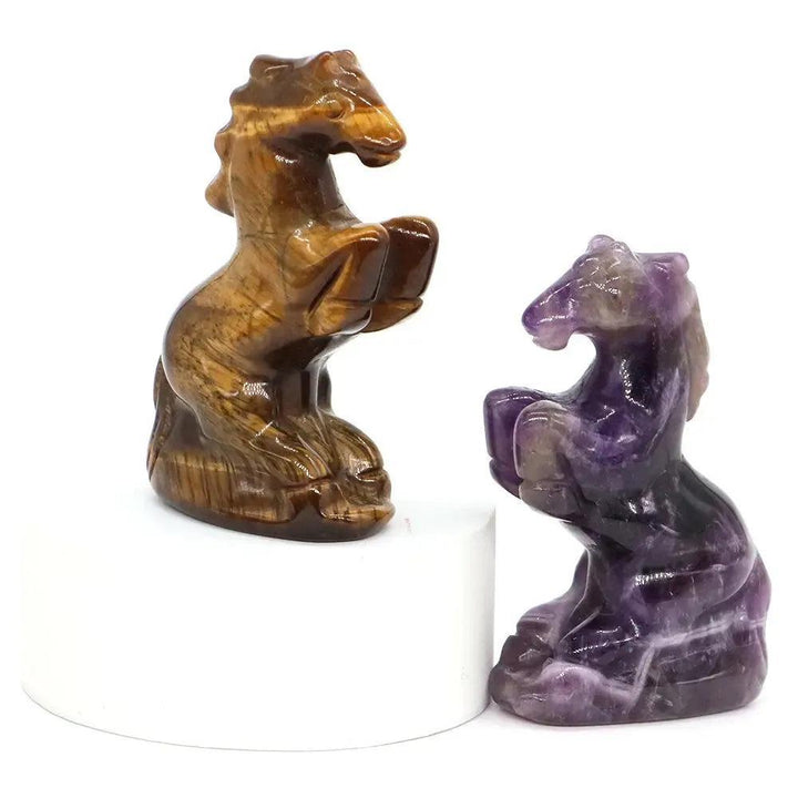 Crystal Horse Figurine | Hand Carved Stone