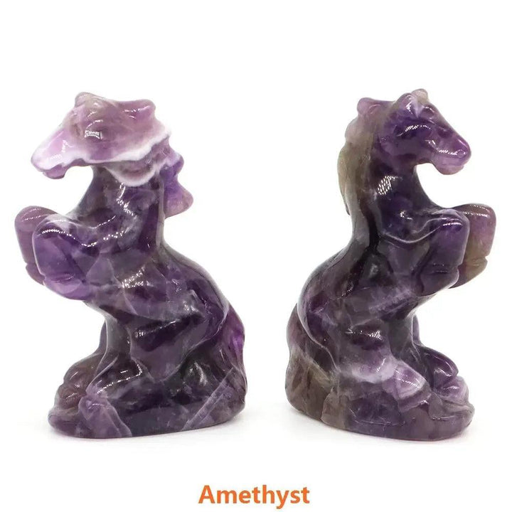 Crystal Horse Figurine | Hand Carved Stone