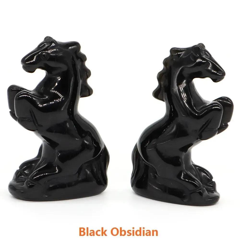 Crystal Horse Figurine | Hand Carved Stone