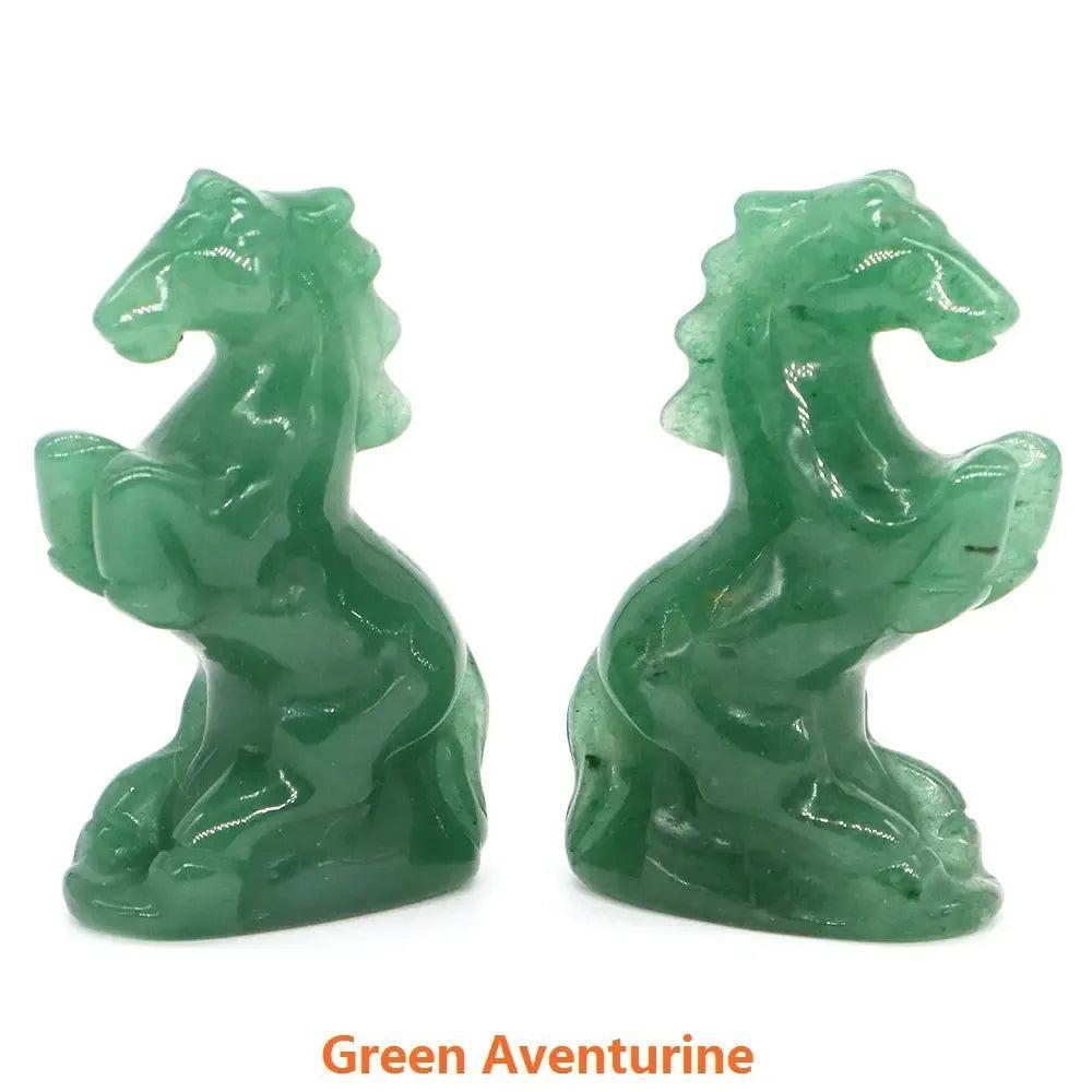 Crystal Horse Figurine | Hand Carved Stone