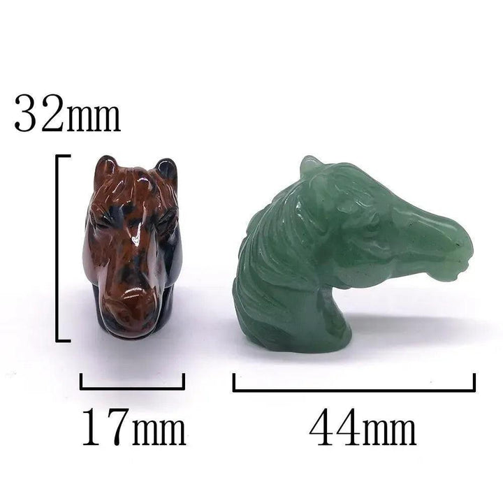 Crystal Horse Head Carving | Hand Carved Stone