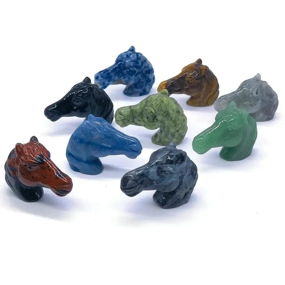 Crystal Horse Head Carving | Hand Carved Stone