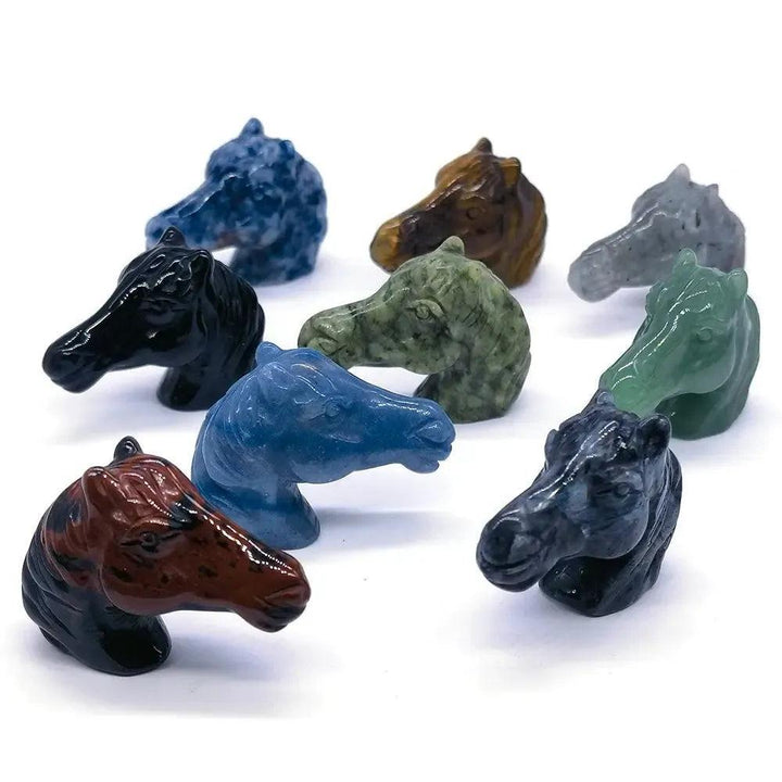 Crystal Horse Head Carving | Hand Carved Stone