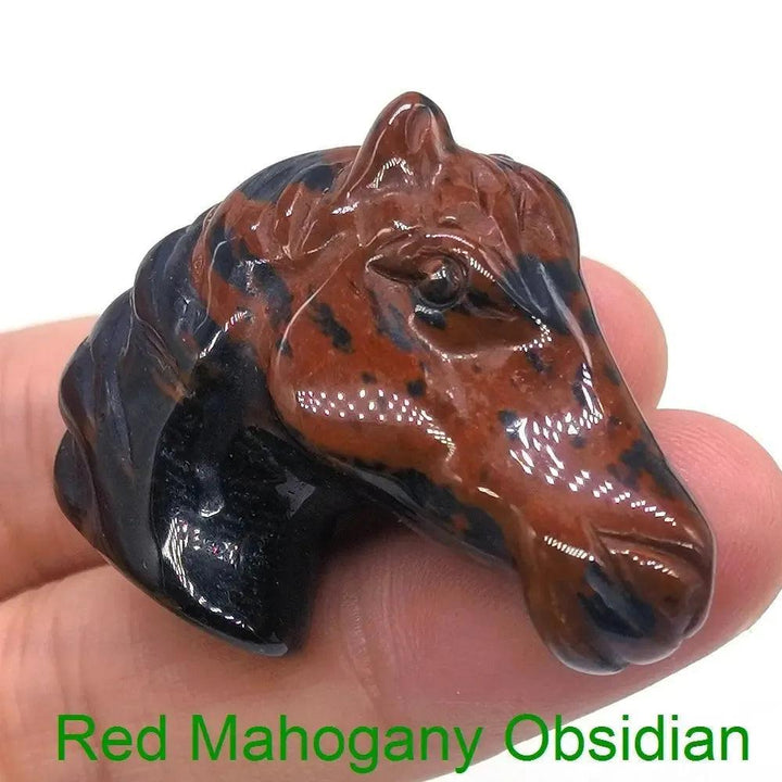 Crystal Horse Head Carving | Hand Carved Stone