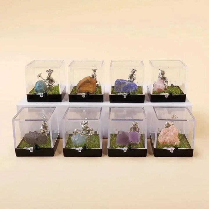 Crystal Miners in 8 Crystal Types