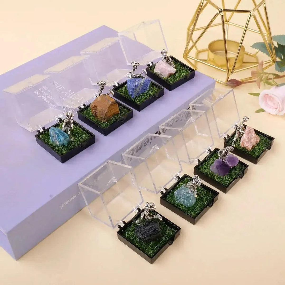 Crystal Miners in 8 Crystal Types