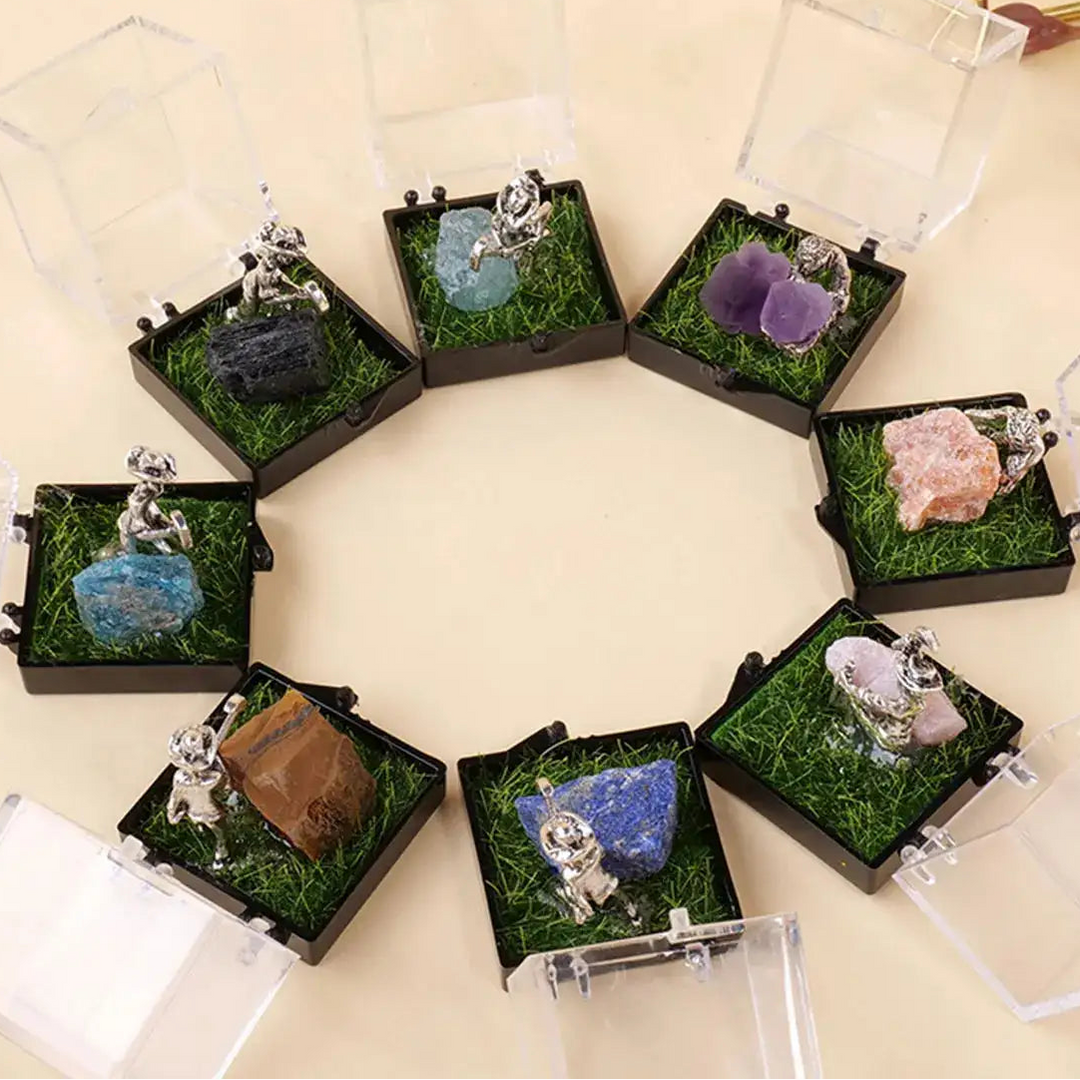 Crystal Miners in 8 Crystal Types-Novelty-Ali-Pink Opal-Crystal Destiny