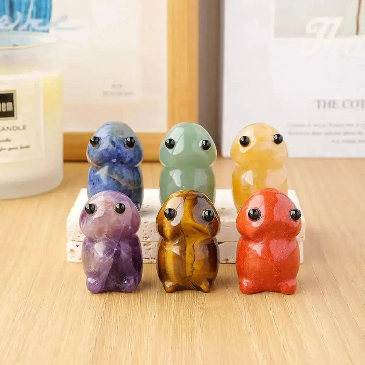 Crystal Mushroom Figurine | Gemstone Mini Carving